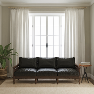 Clean living room photo with objects removed